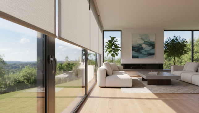 Fenster mit integrierten Rollläden Fenster mit integrierten Rollläden