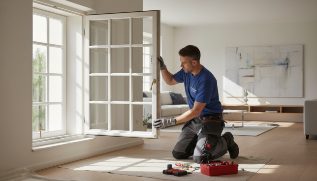 Sprossenfenster Installation Sprossenfenster Installation